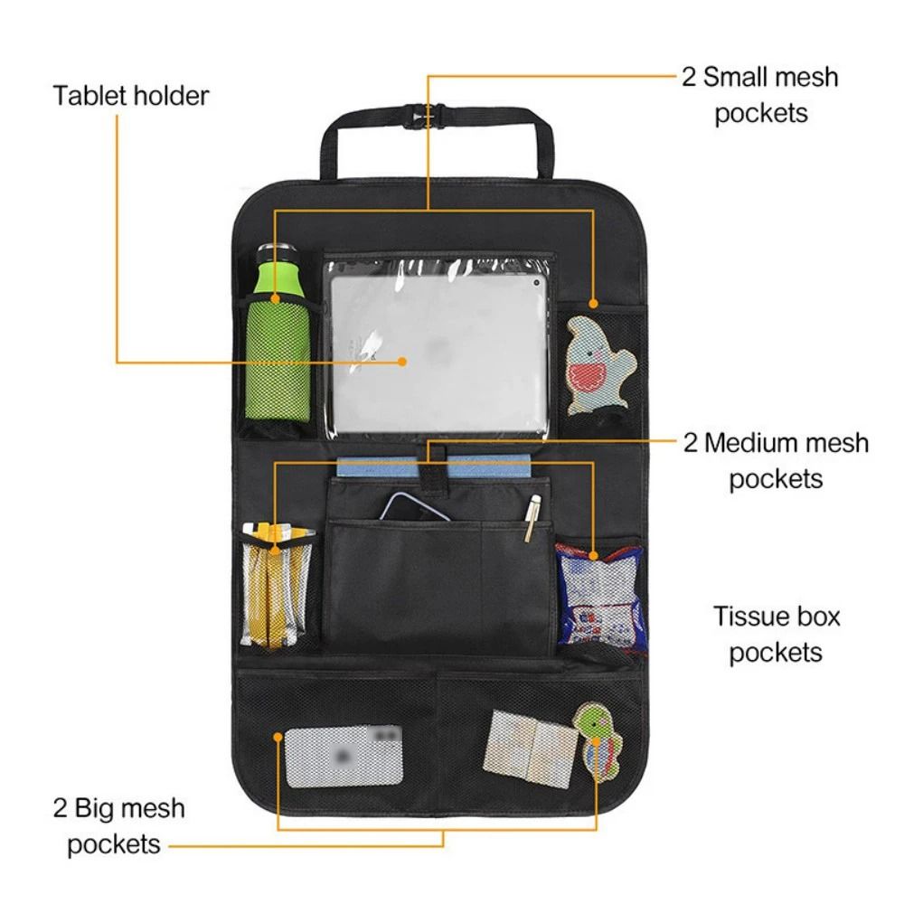 Car Trunk Organizer Universal Adjustable Backseat Storage Bag 5