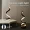 Modern LED Spiral Table Lamp ThreeSpeed Dimming Decor 0