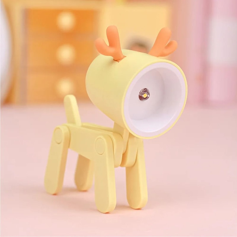 Cute Pet Mini LED Night Light Portable Folding Animal Lamp 15