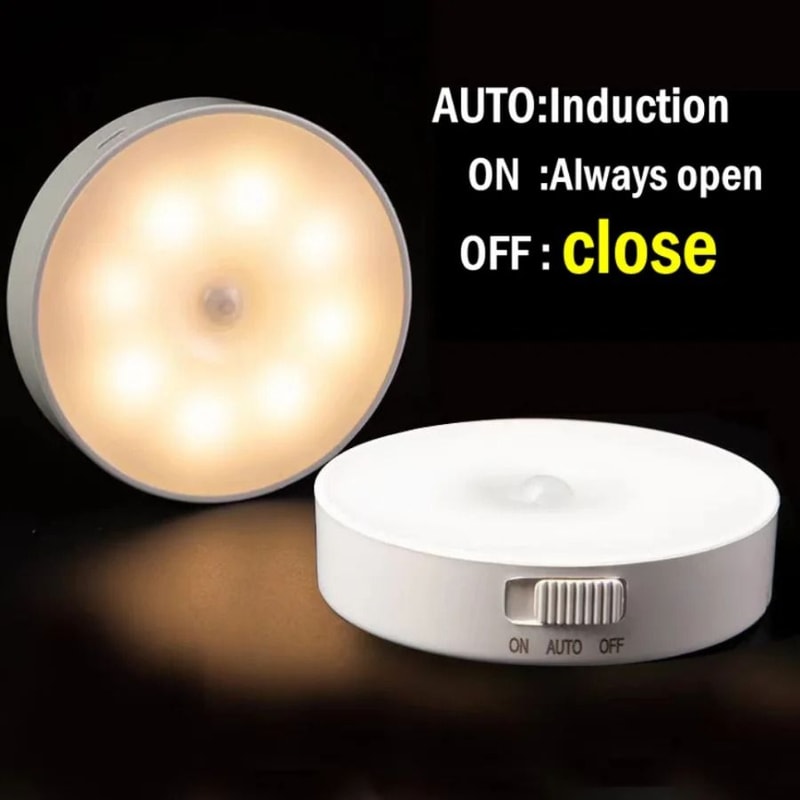 PIR Motion Sensor LED Night Light Wireless Smart Home Lighting 5