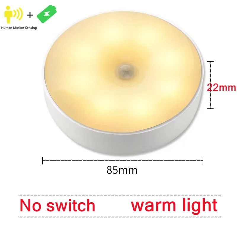 PIR Motion Sensor LED Night Light Wireless Smart Home Lighting 9