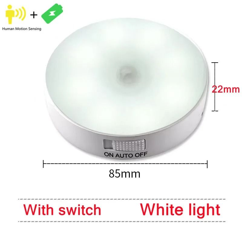 PIR Motion Sensor LED Night Light Wireless Smart Home Lighting 10
