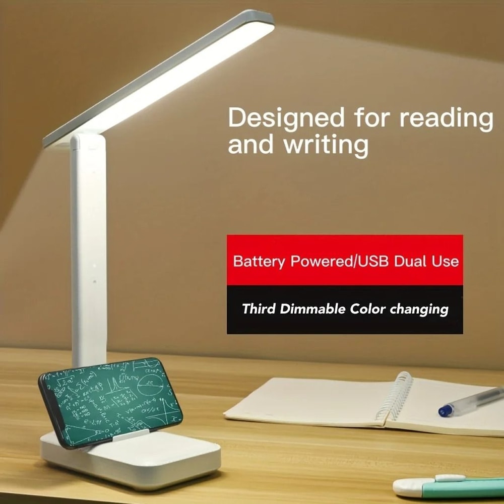 Foldable EyeProtection Desk Lamp ThreeSpeed Dimmable Study Light 1
