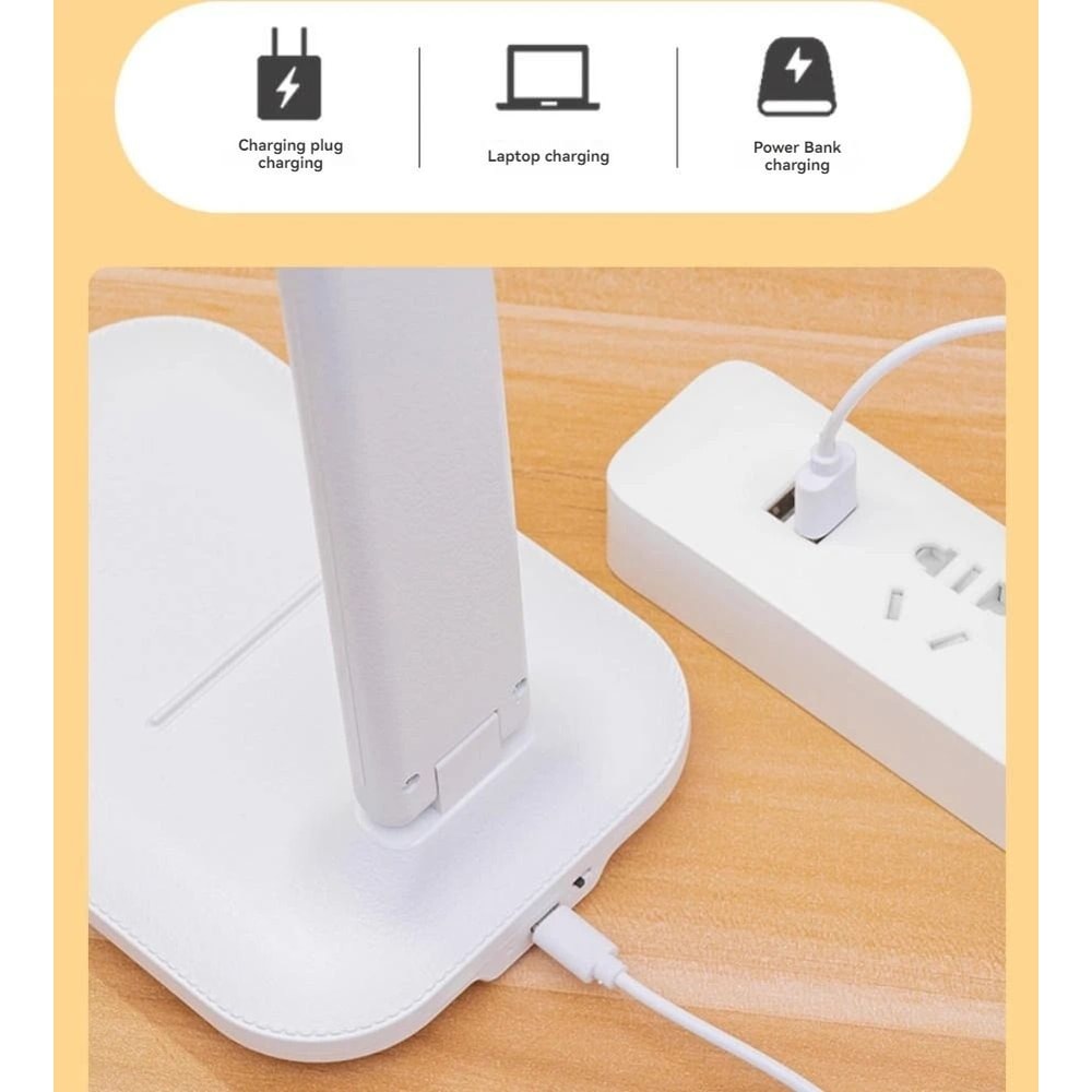 Foldable EyeProtection Desk Lamp ThreeSpeed Dimmable Study Light 4