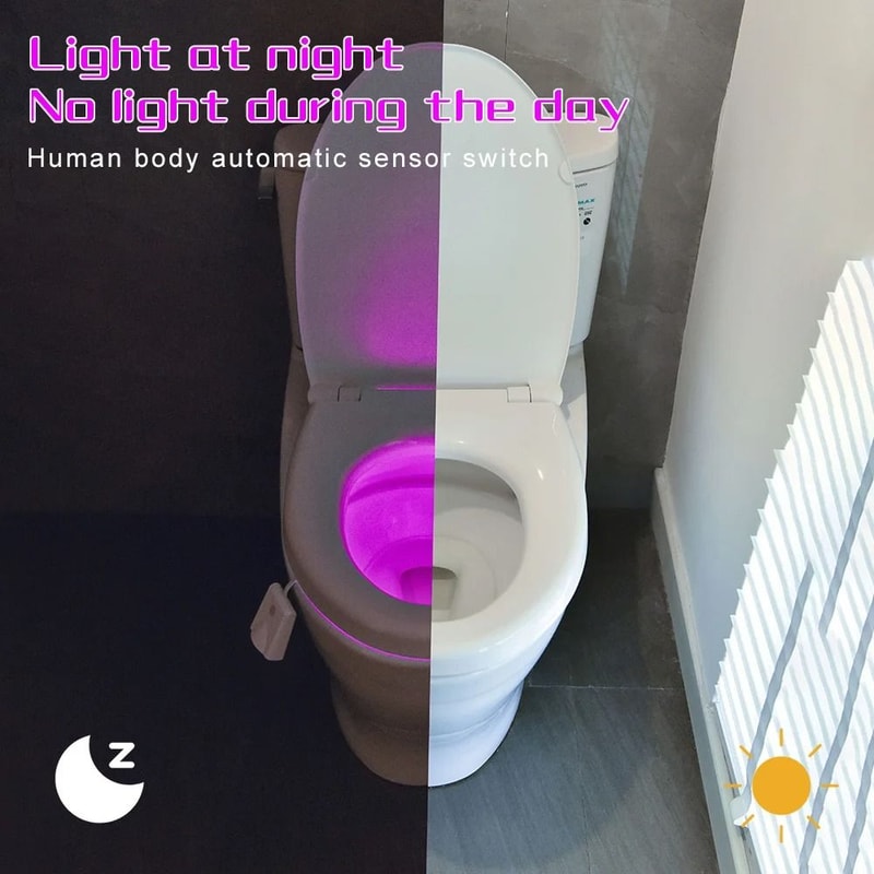 Gemini Said Toilet Night Light Projector Smart MotionSensing Bathroom Decor 3