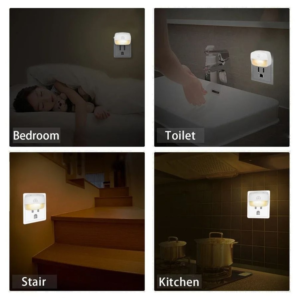 PlugIn Motion Sensor LED Night Light Smart Wall Induction Lamp 5