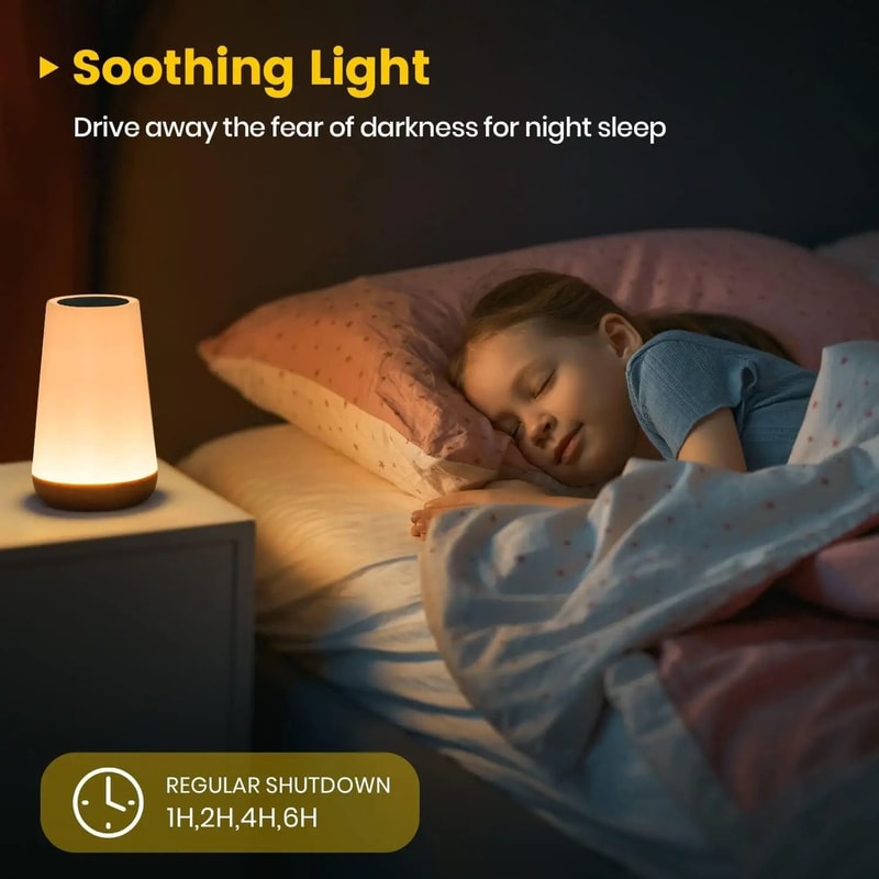 Multifunctional RGB TouchControlled Bedside Night Light 5