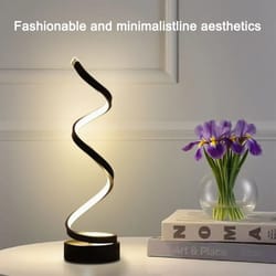 modern minimalist spiral led art lamp