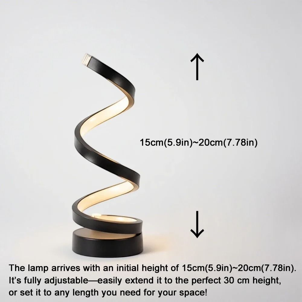 Modern Minimalist Spiral LED Art Lamp 6