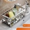 HeavyDuty Carbon Steel Kitchen Sink Organizer Sponge Rack 6