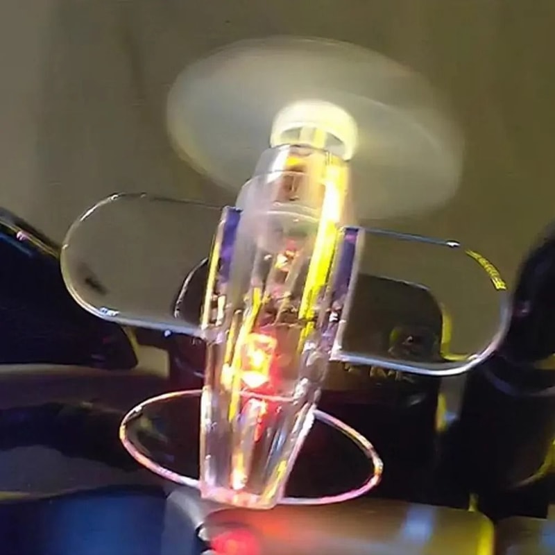 Dynamic WindPowered Rotating Airplane LED Decor 4