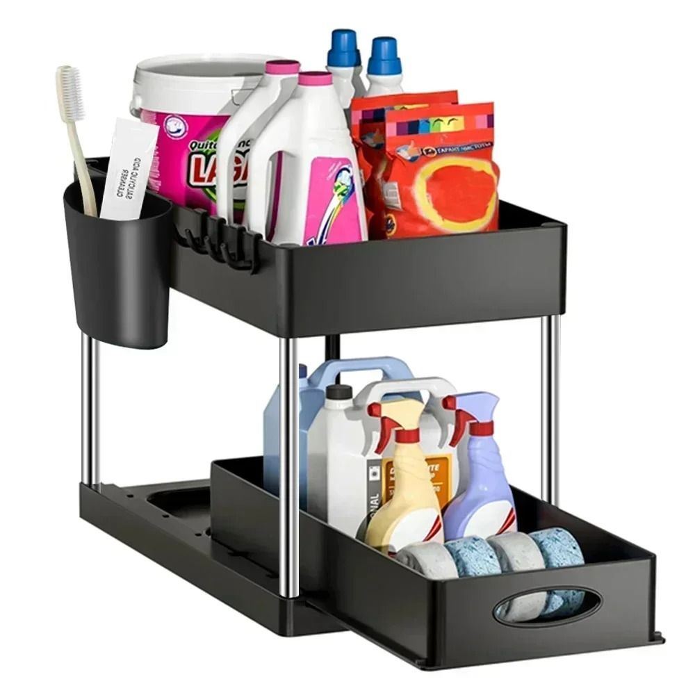 Elite 2Tier Sliding UnderSink Cabinet Organizer 4