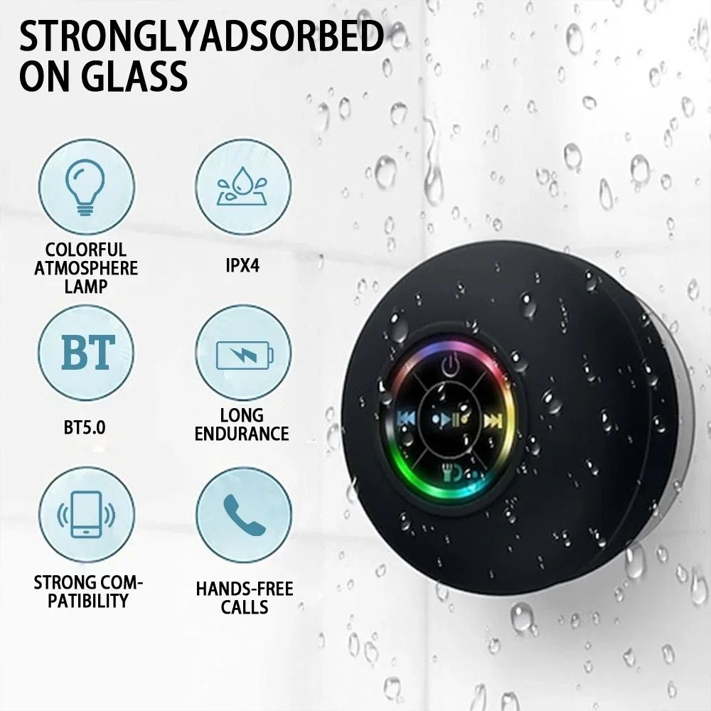 Dynamic Waterproof Wireless Bluetooth Speaker With HeavyDuty Suction 1
