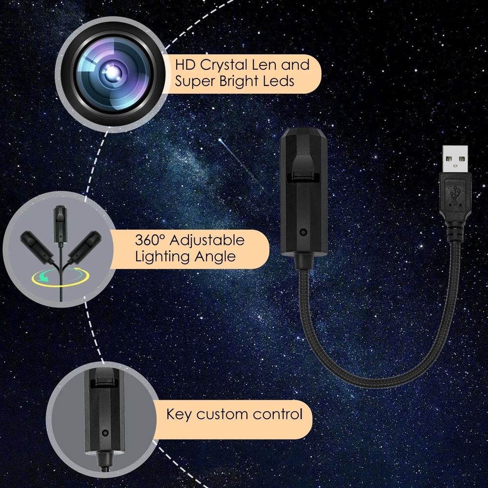 Christmas Tree Star Projection LED Night Light 4