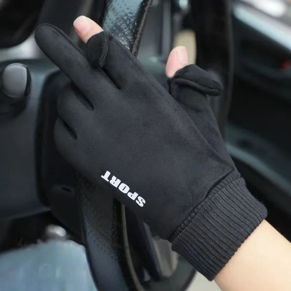 Winter Faux Suede Performance FlipTop Gloves 1