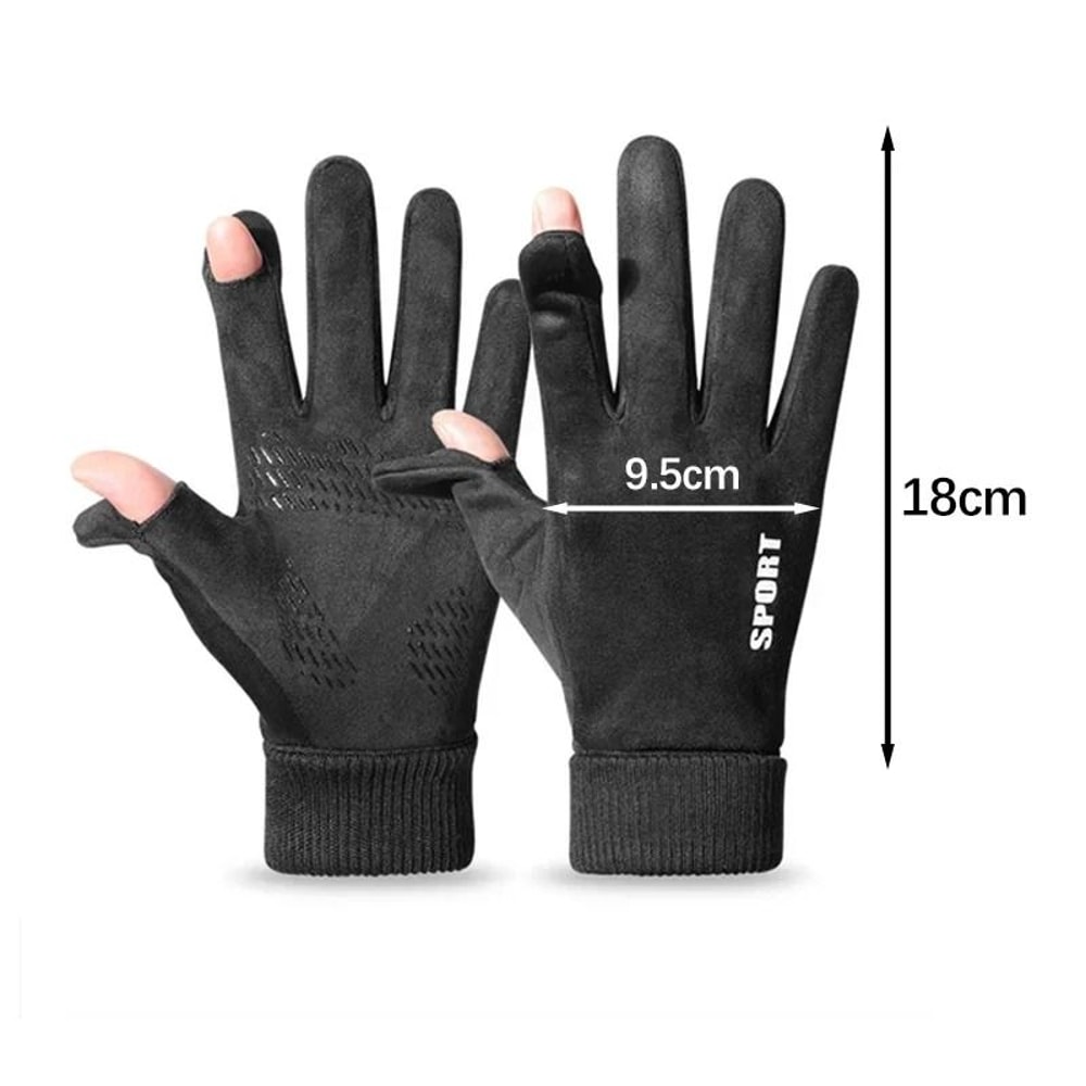 Winter Faux Suede Performance FlipTop Gloves 4