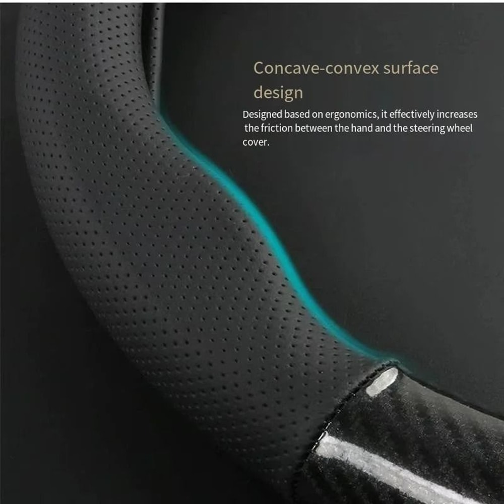 Carbon Fiber Performance Sport Steering Wheel Cover 2