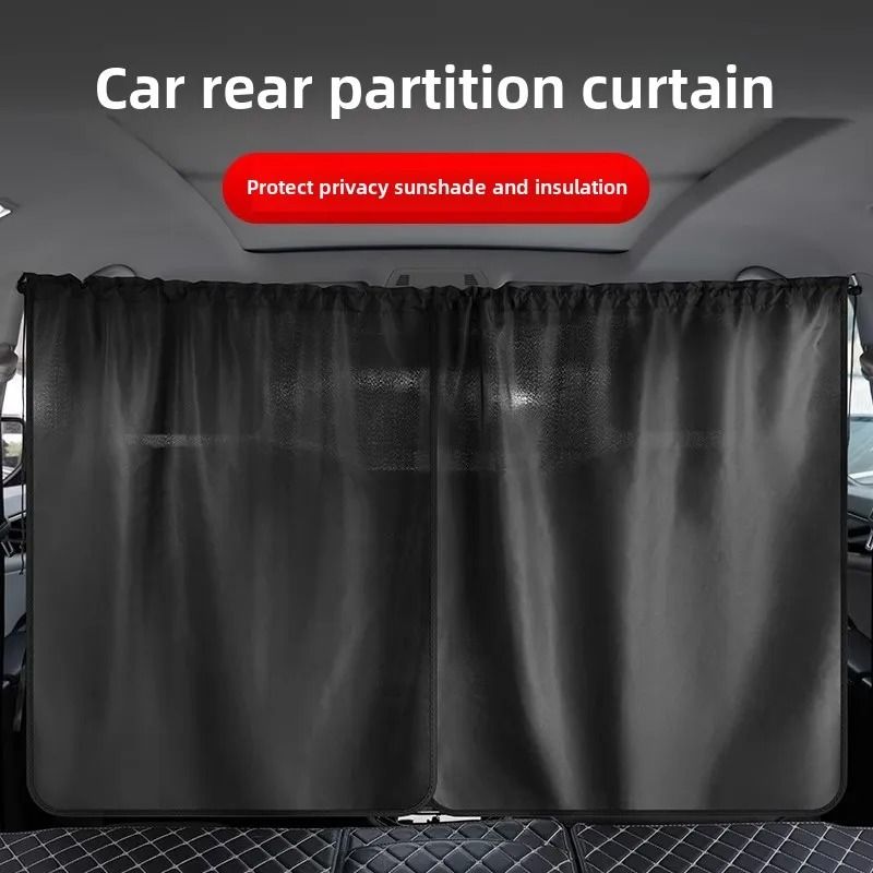 Universal Car Privacy Divider Blackout Curtains 1