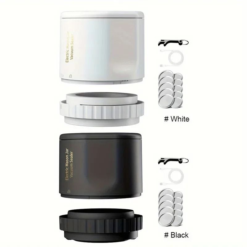 Cordless Electric Mason Jar Vacuum Sealer Kit 3