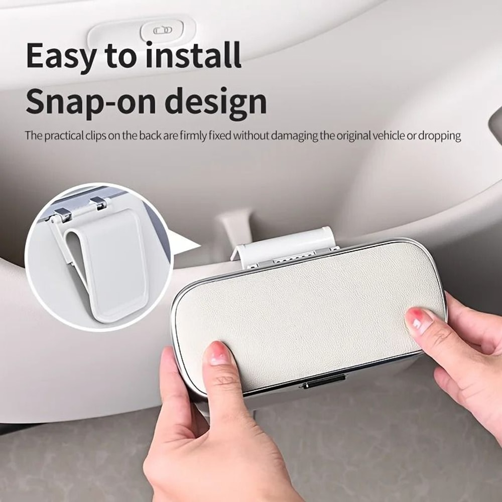 Multifunctional Car Trash Can With Lid Button 6