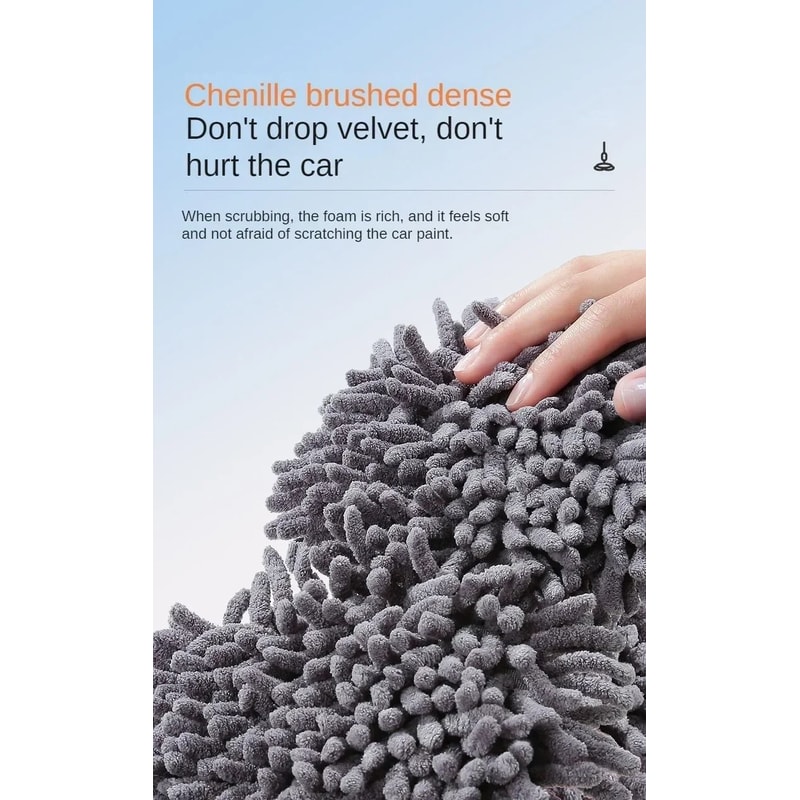 DualHead Telescopic Chenille Car Wash Mop 4