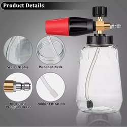 large-mouth foam cannon & soap lance