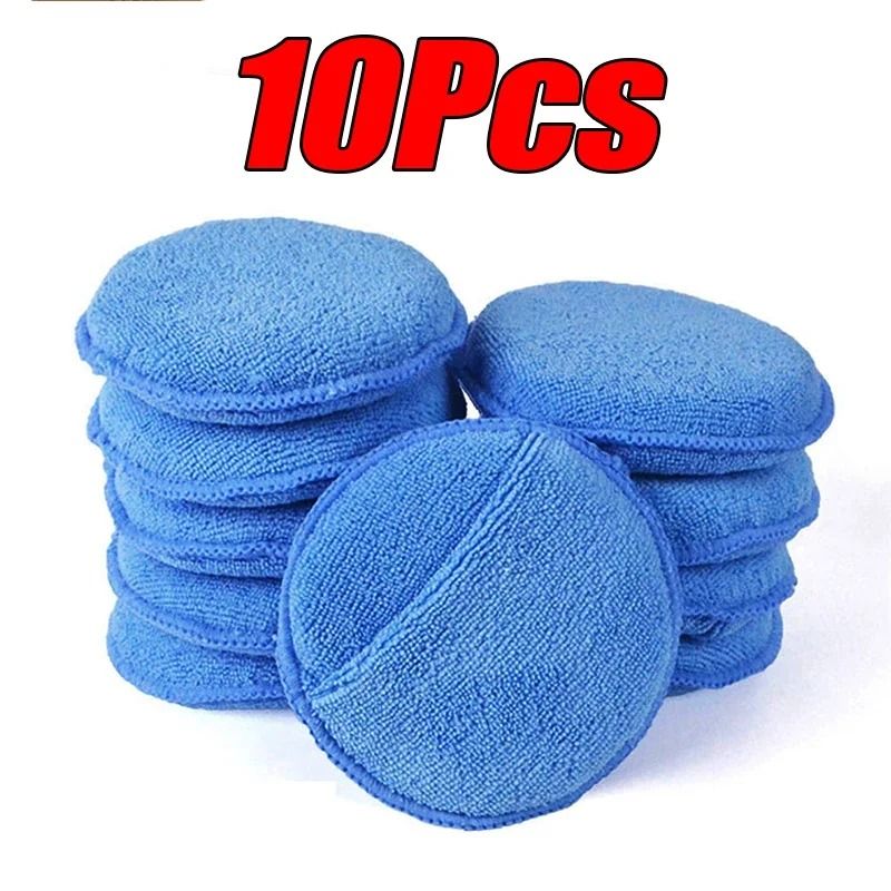 Soft Microfiber Round Pocket Applicator Pads 5