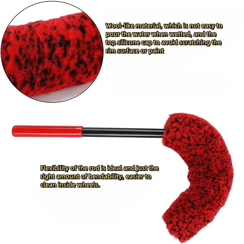 3Size Bendable Car Wheel Detailing Brushes 1