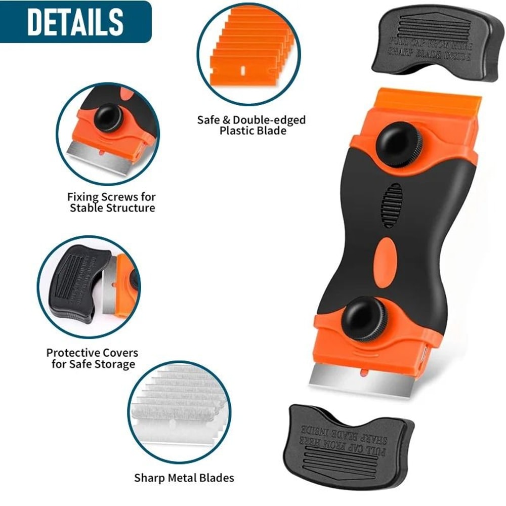 DualMaterial Razor Blade Scraper Removal Tool 3