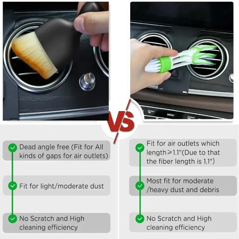 6Piece Premium Fiber Car Detailing Brush Set 3