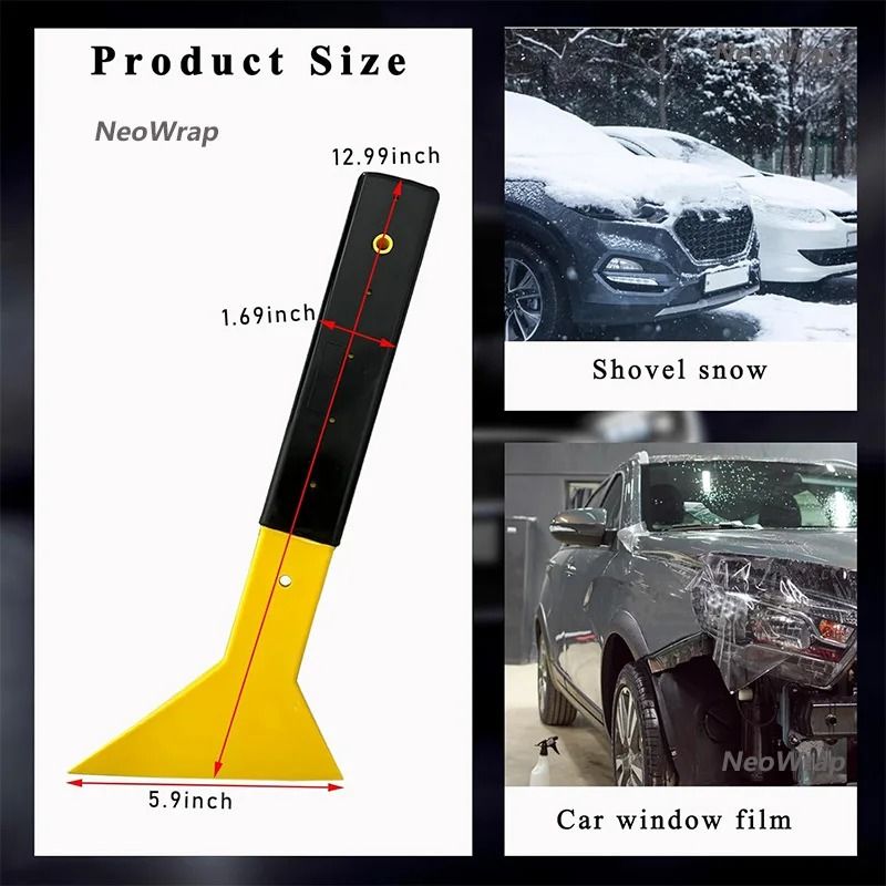 HeavyDuty Car Ice Scraper Window Squeegee 3