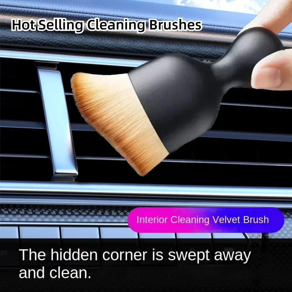 Car Vent Cleaning Soft Brush With Casing 4