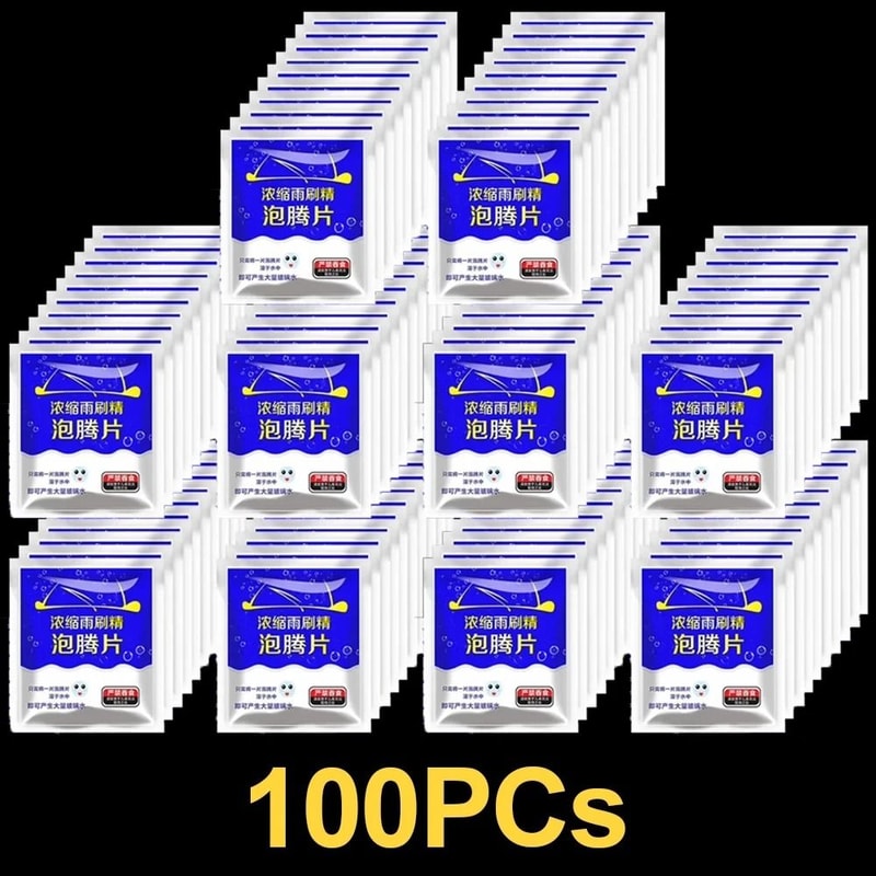100Piece Solid Car Windshield Cleaner Tablets 6