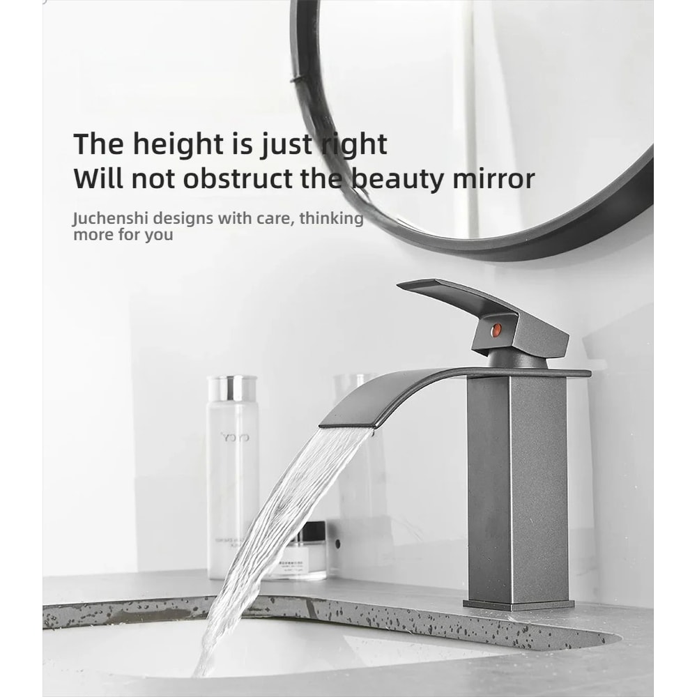 Waterfall Wash Basin Faucet With Hot And Cold Water Control 2