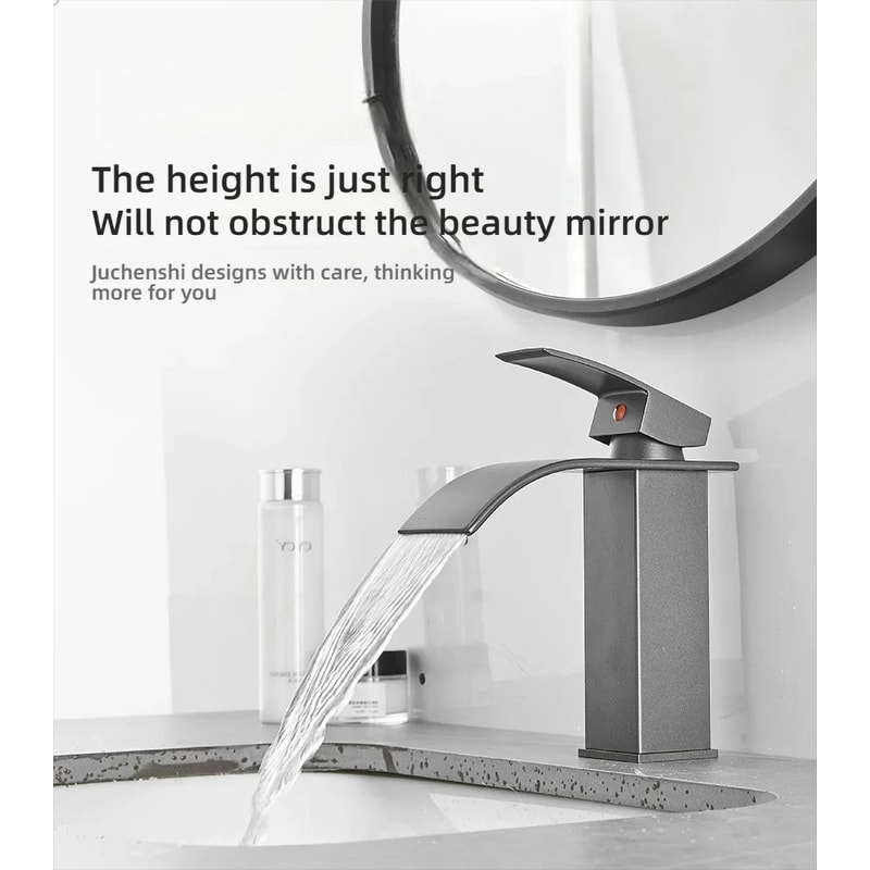 Waterfall Wash Basin Faucet With Hot And Cold Water Control 2