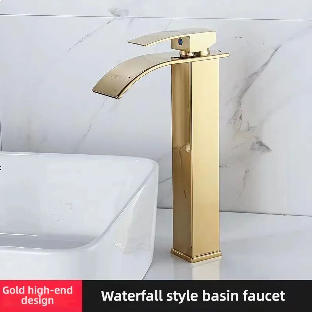 Waterfall Wash Basin Faucet With Hot And Cold Water Control 8