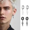 Punk Star Pendant NonPiercing Hoop Earrings 0