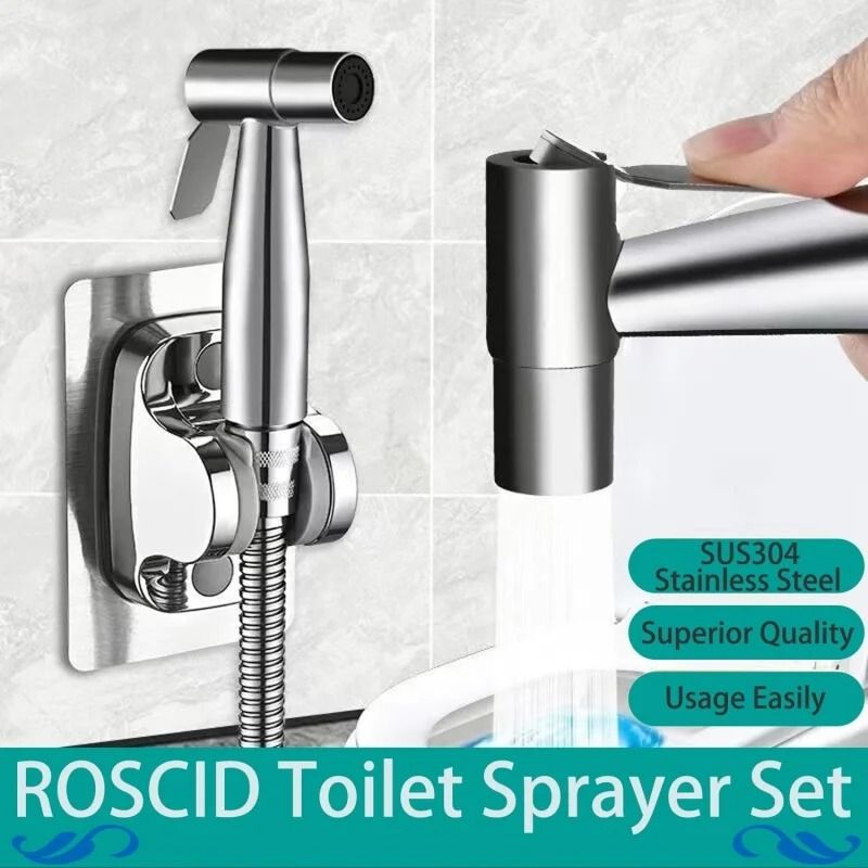 Handheld Bidet Sprayer Kit With 3Way Faucet Diverter 5