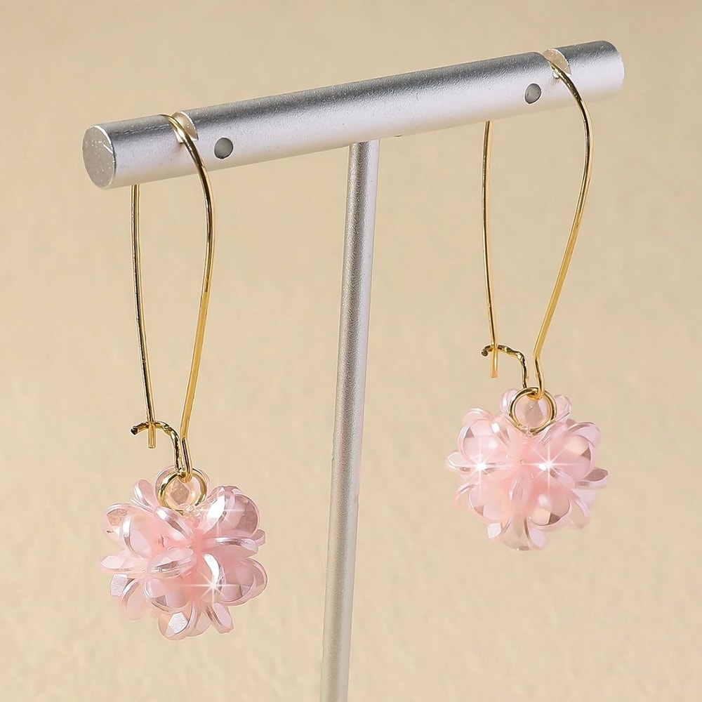DIY Pearl Petal Ball Earrings 3