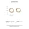French Imitation Pearl Round Hoop Earrings 5