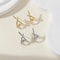 Trendy Gold Cross Stud Earrings 2