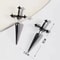 Hip Hop Cross Sword Crystal Stud Earrings 4