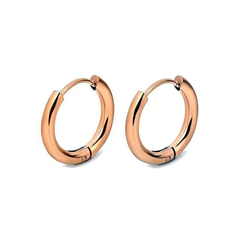 Stainless Steel Minimalist Hoop Earrings 10