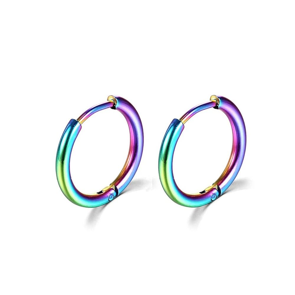 Stainless Steel Minimalist Hoop Earrings 11