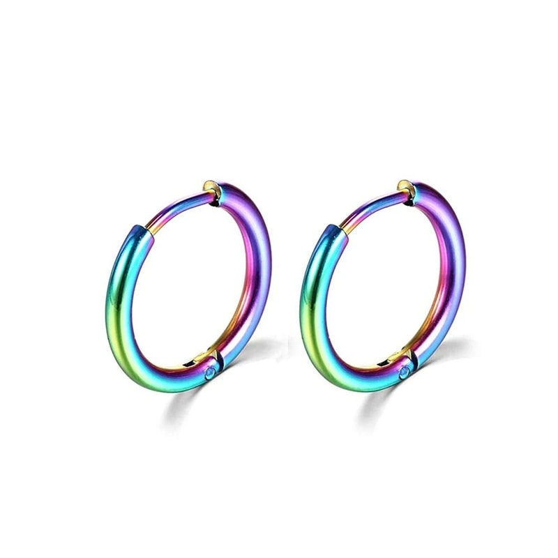 Stainless Steel Minimalist Hoop Earrings 11