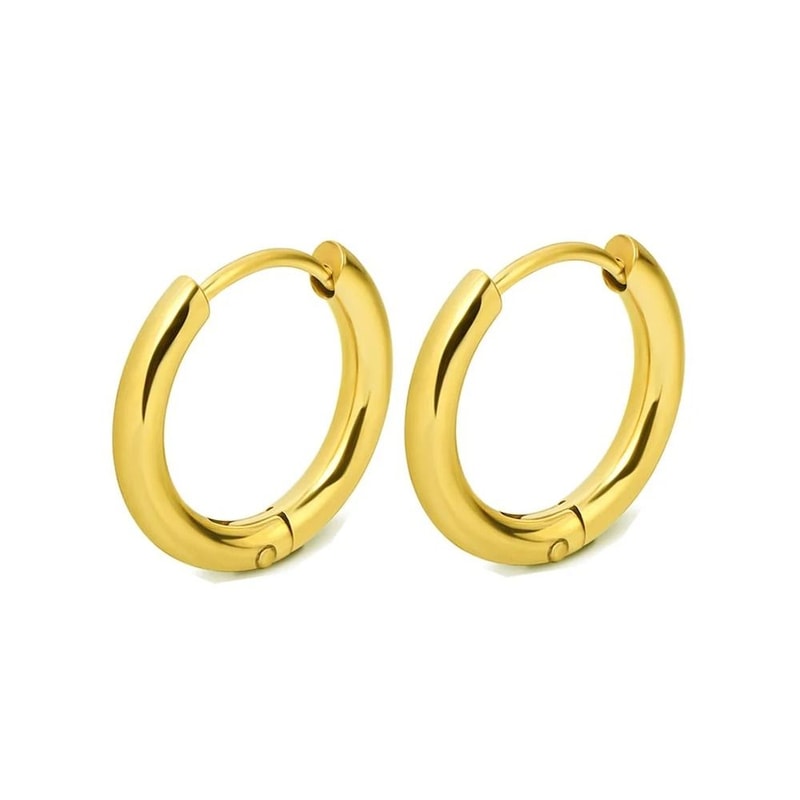 Stainless Steel Minimalist Hoop Earrings 8