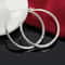 925 Sterling Silver 2 Inch Circle Hoop Earrings 4