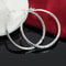 925 Sterling Silver 2 Inch Circle Hoop Earrings 4