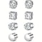 Crystal Strong Magnetic Ear Stud Set 0
