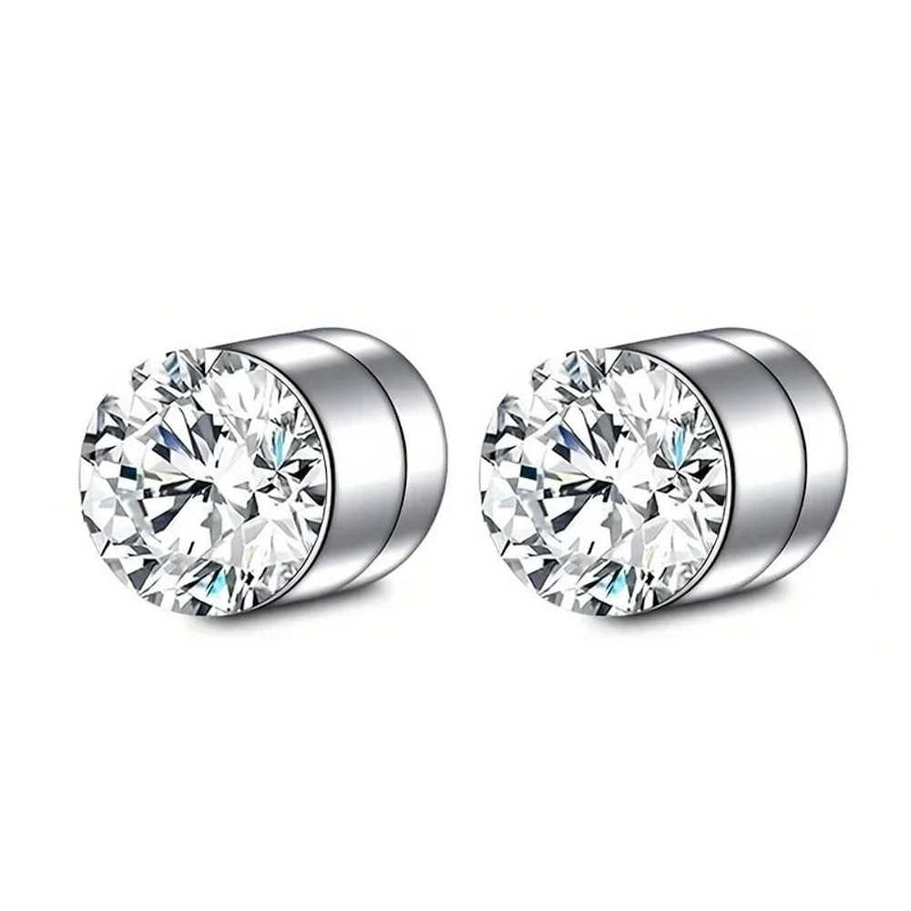 Crystal Strong Magnetic Ear Stud Set 6